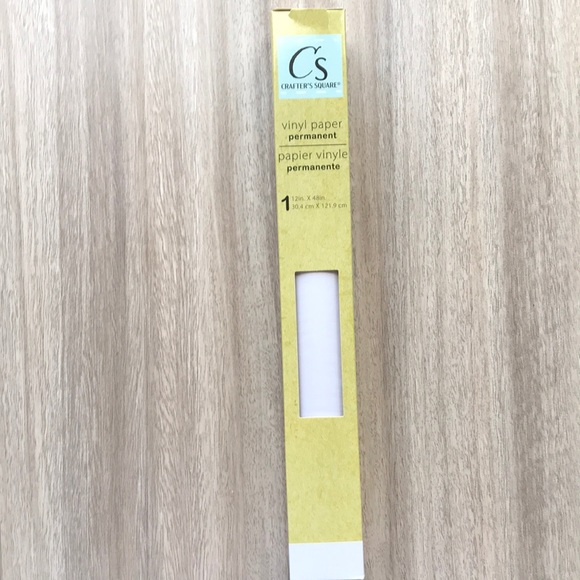 Crafter’s square white vinyl paper permanent - Picture 1 of 4